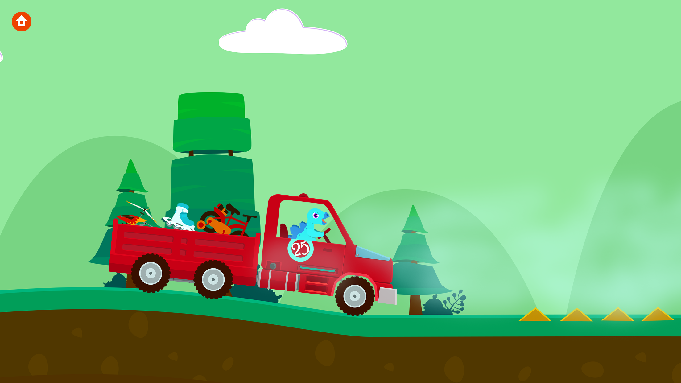 اسکرین شات 5 بازی Dinosaur Truck games for kids