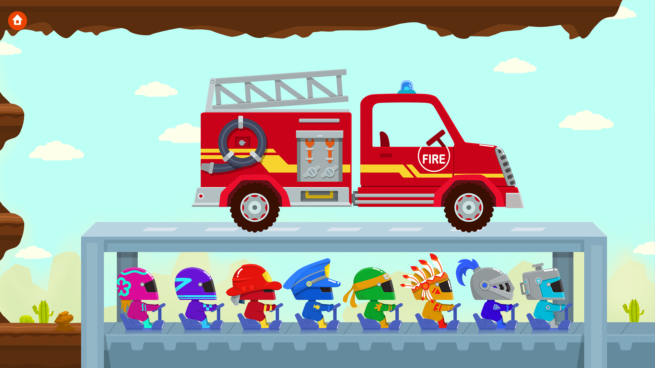 اسکرین شات 3 برنامه Truck Driver - Games for kids
