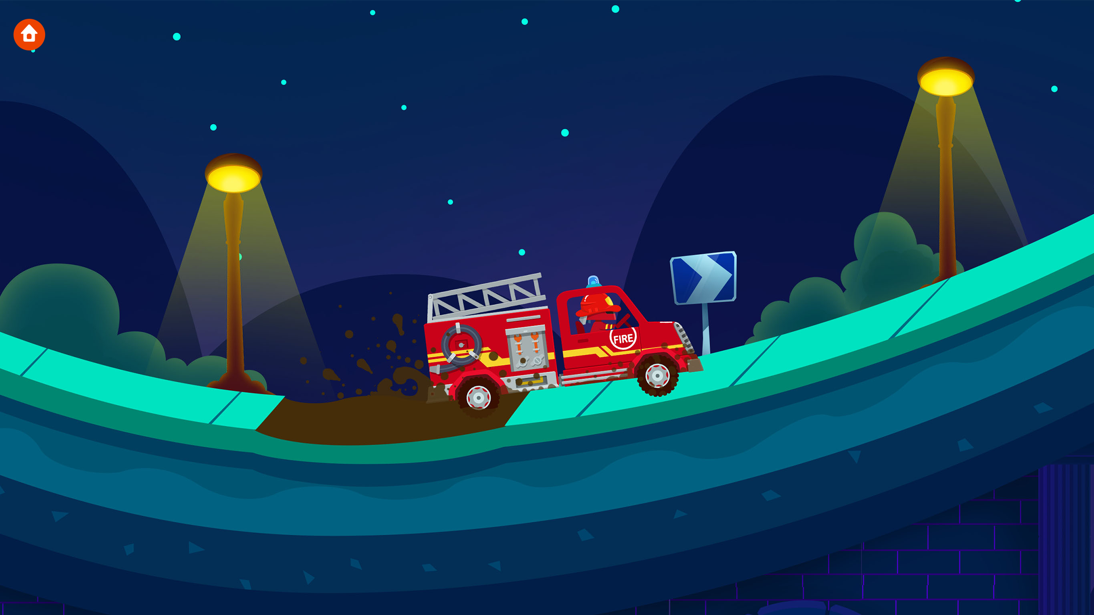 اسکرین شات 5 برنامه Truck Driver - Games for kids
