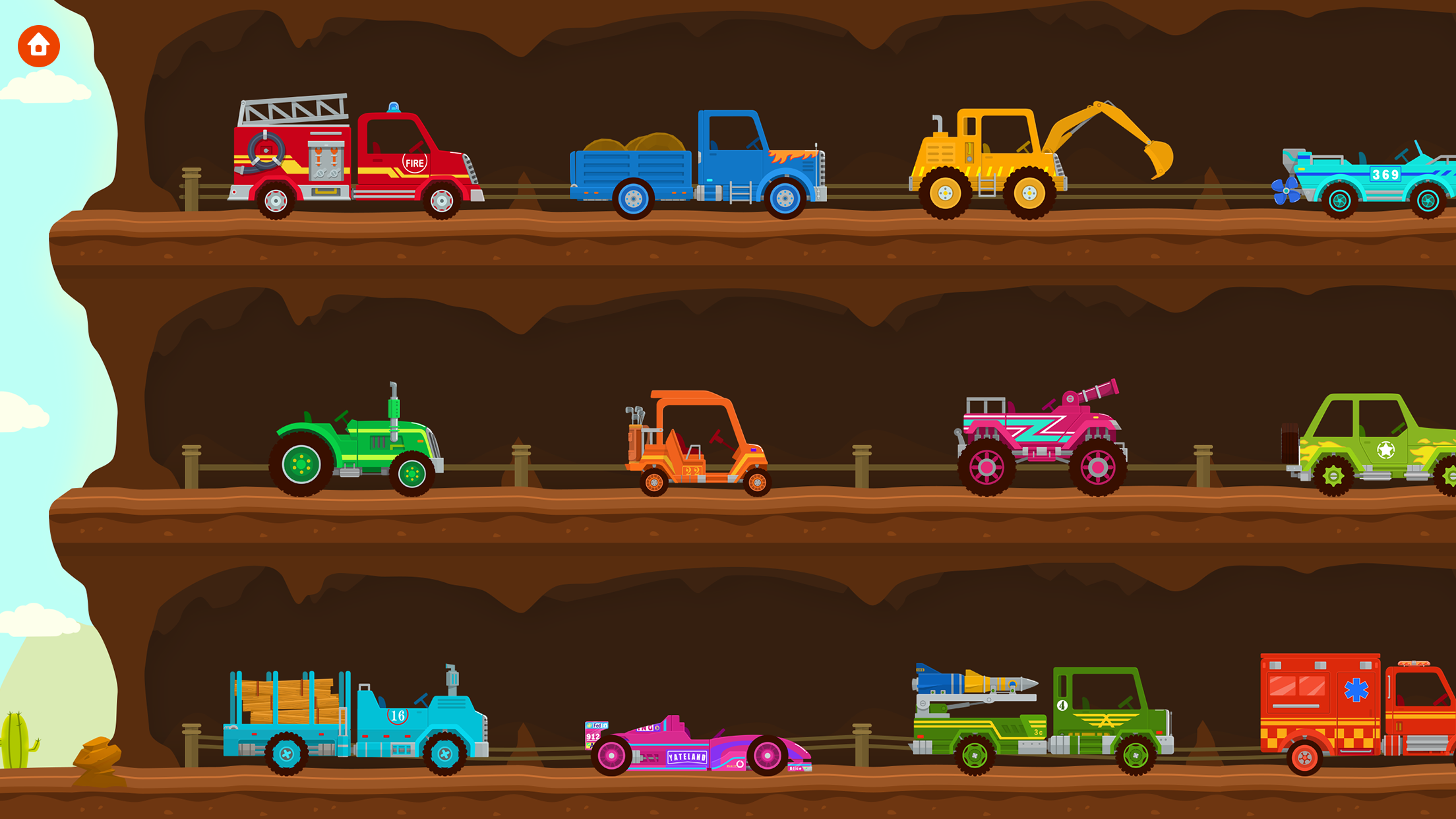 اسکرین شات 1 برنامه Truck Driver - Games for kids