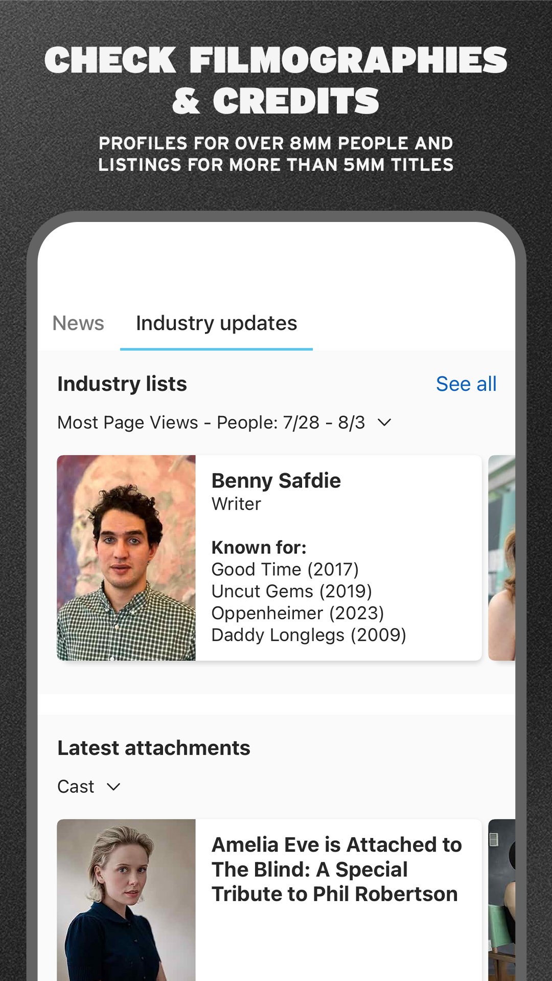 اسکرین شات 3 برنامه IMDbPro