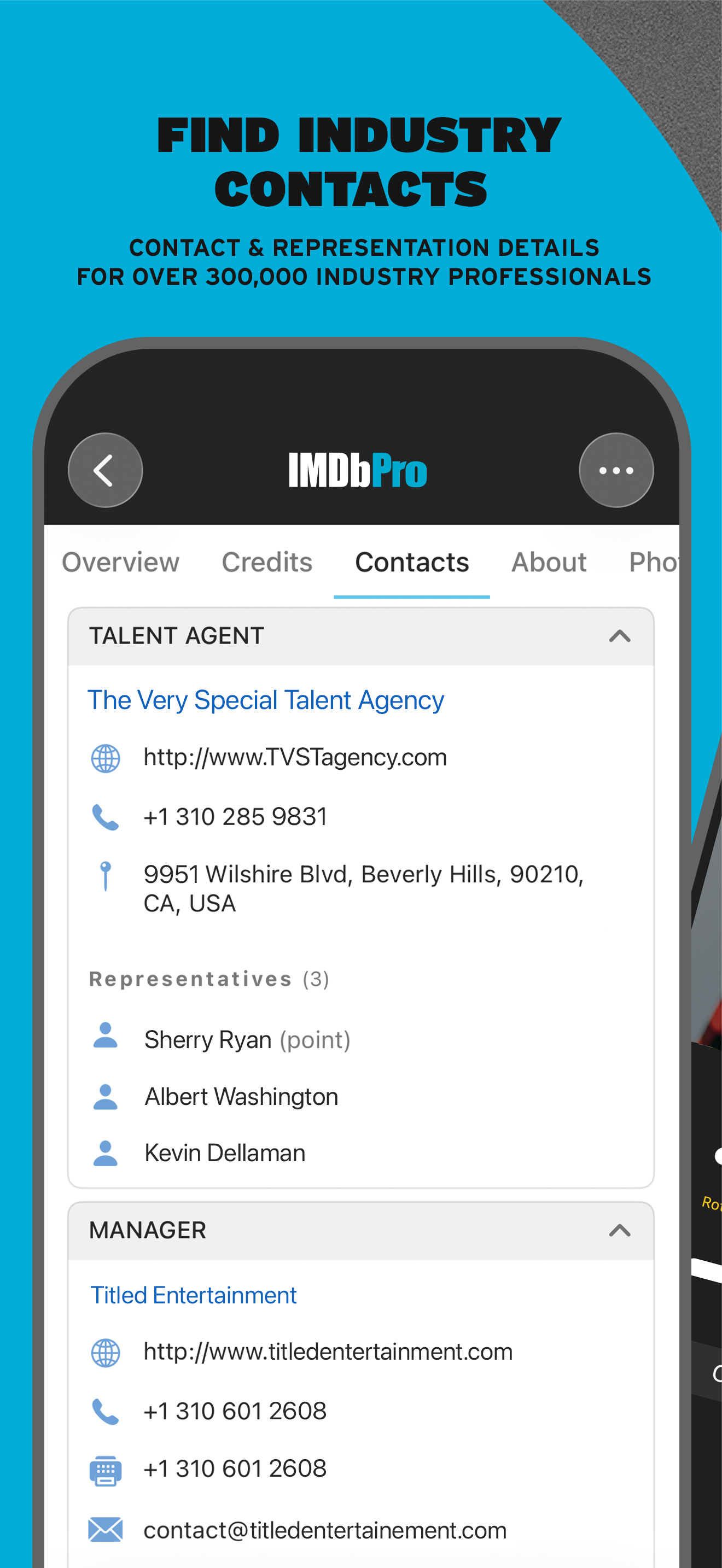 اسکرین شات 1 برنامه IMDbPro