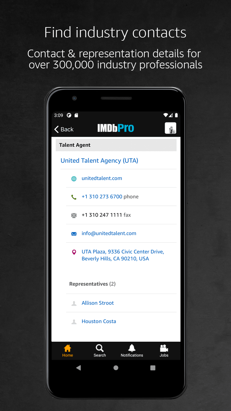اسکرین شات 1 برنامه IMDbPro