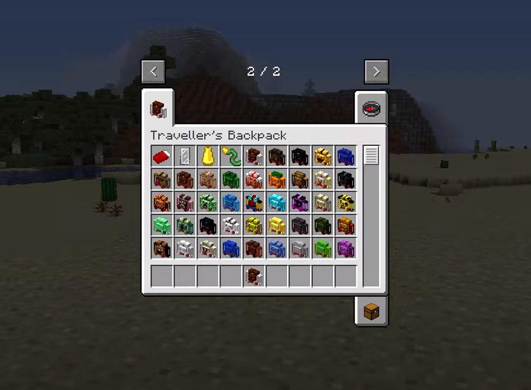 اسکرین شات 2 برنامه Backpack Mod for mcpe