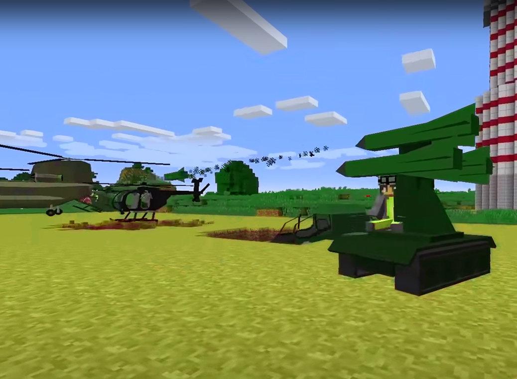 اسکرین شات 4 برنامه Helicopters Mod Addon for mcpe