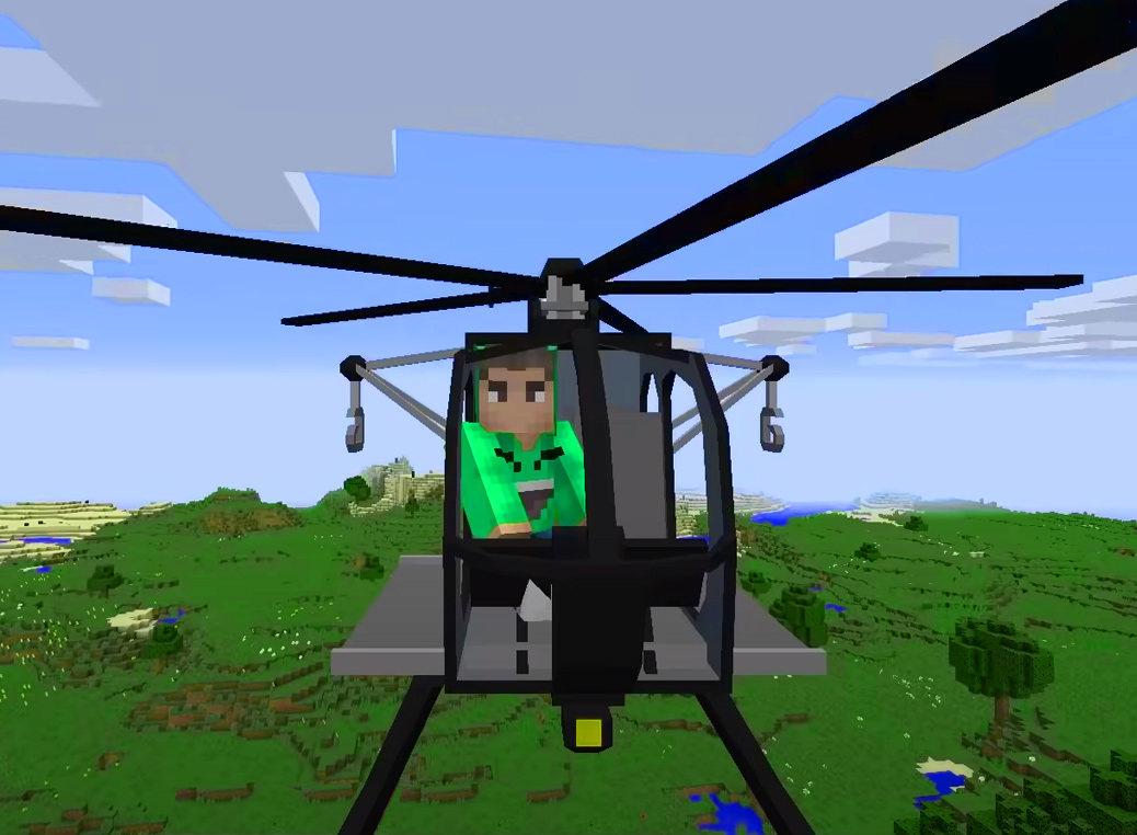 اسکرین شات 2 برنامه Helicopters Mod Addon for mcpe