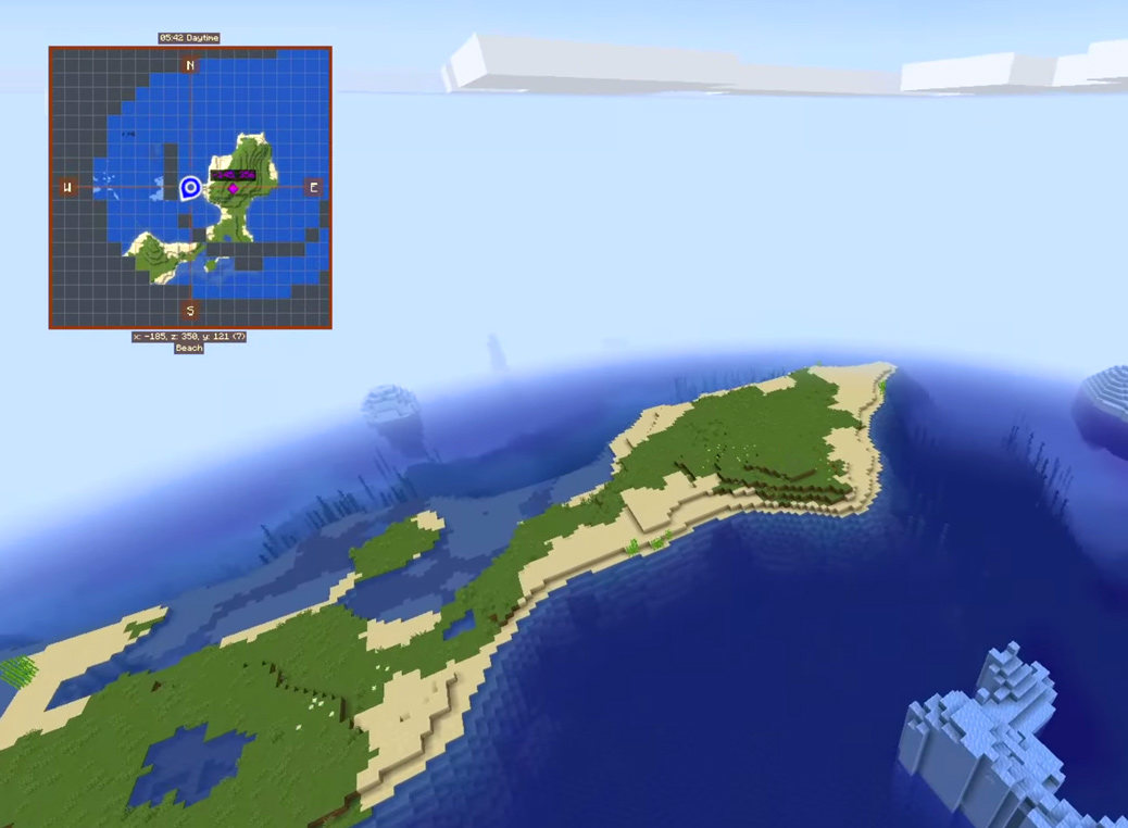 اسکرین شات 4 برنامه Minimap Mod for mcpe