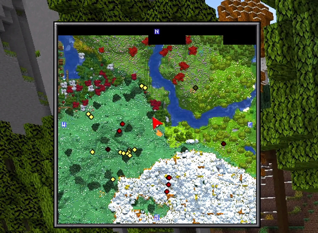 اسکرین شات 3 برنامه Minimap Mod for mcpe
