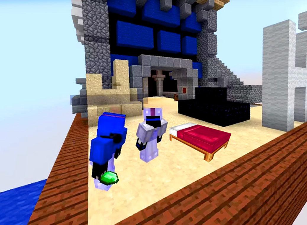 اسکرین شات 1 برنامه Mod Bed Fight Wars for mcpe