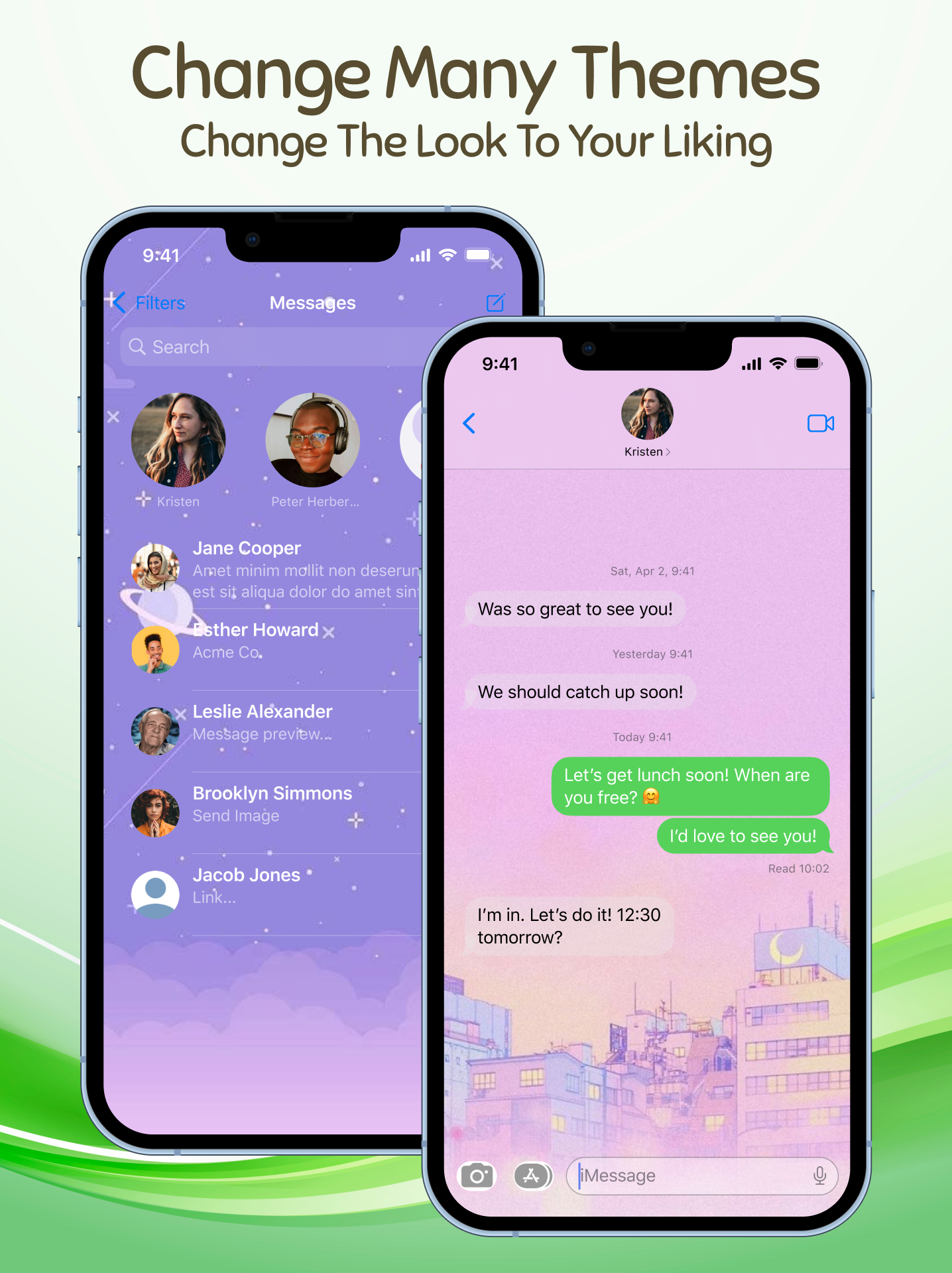 اسکرین شات 7 برنامه Message OS17 - Color Messenger