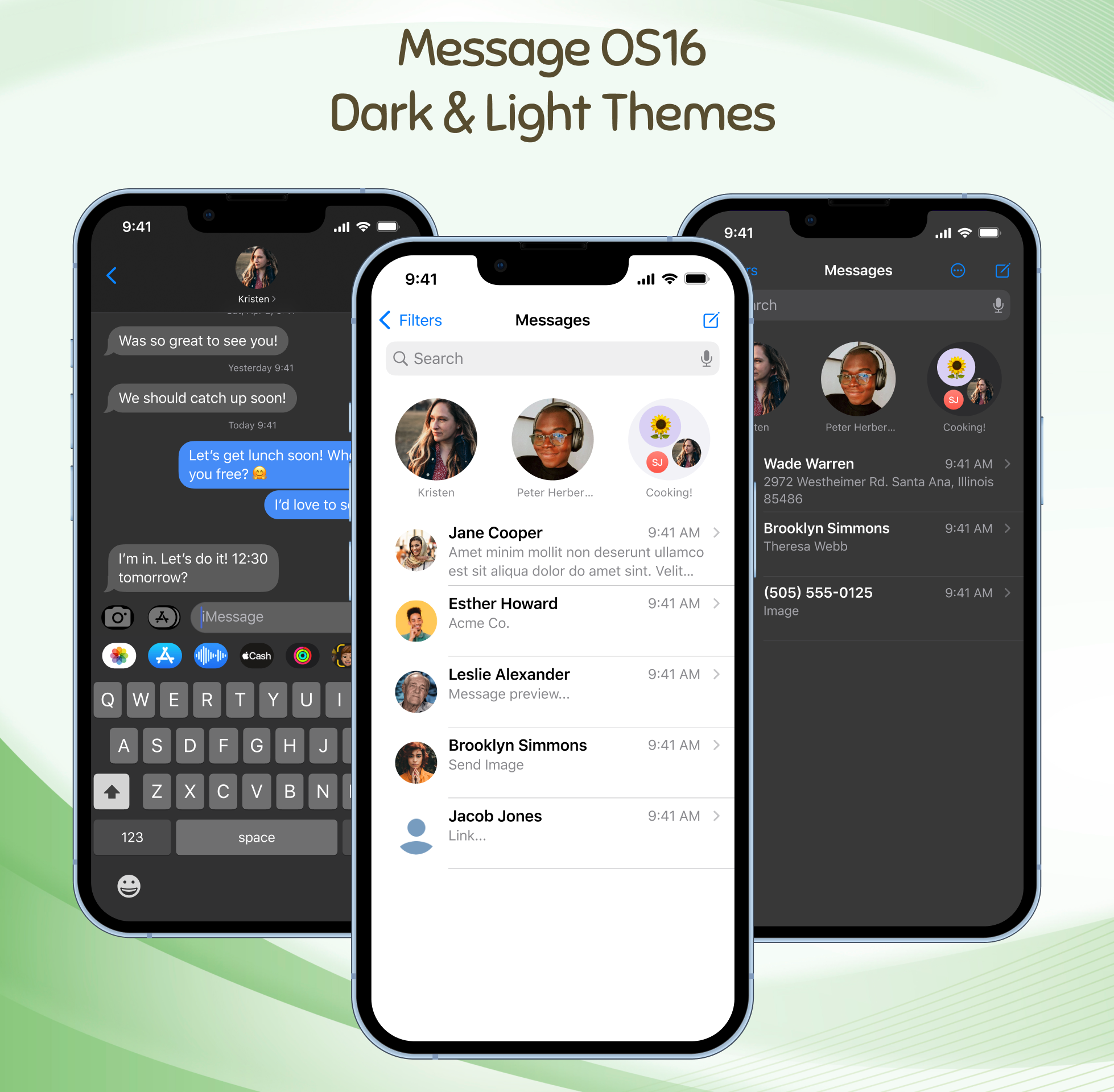 اسکرین شات 1 برنامه Message OS17 - Color Messenger