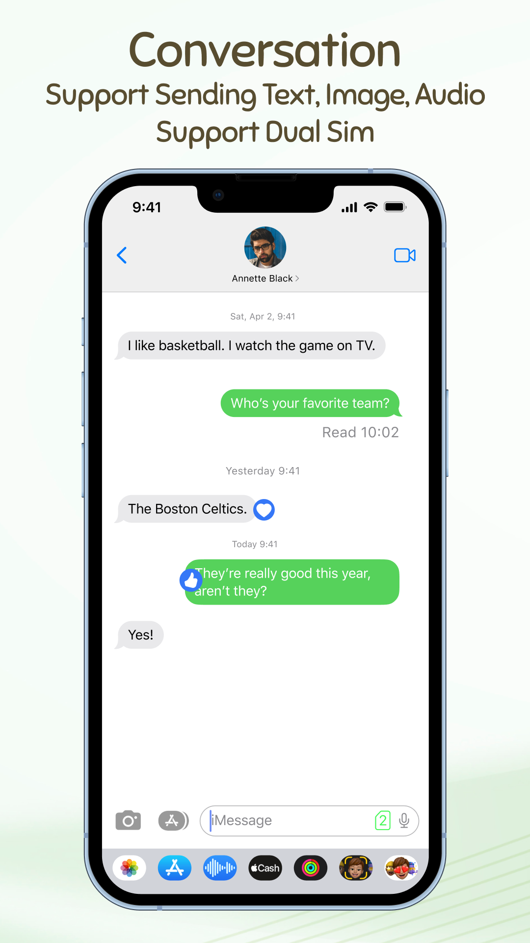 اسکرین شات 4 برنامه Message OS17 - Color Messenger
