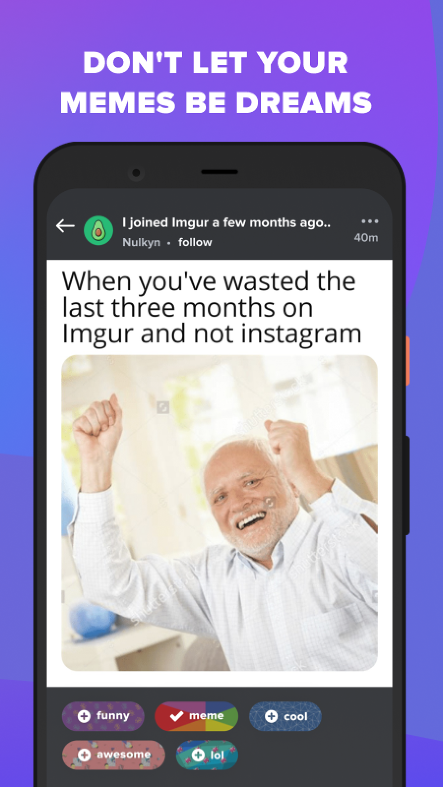 اسکرین شات 7 برنامه Imgur: Funny Memes & GIF Maker