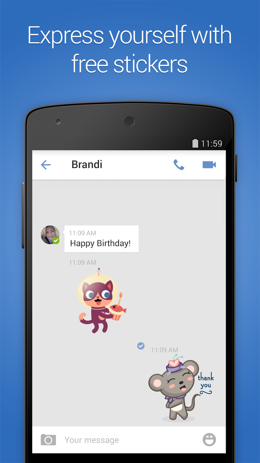 اسکرین شات 2 برنامه imo video calls and chat HD