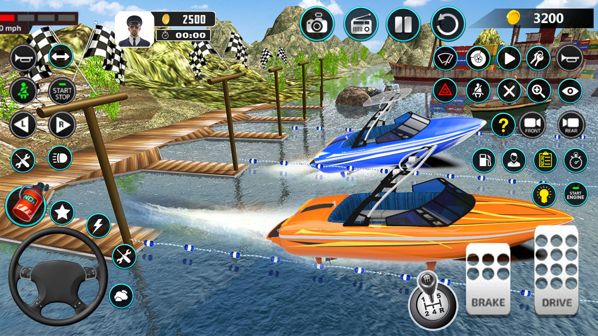 اسکرین شات 3 بازی Crazy Boat Racing: Boat games