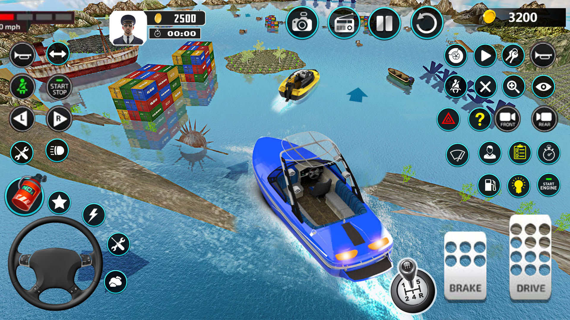اسکرین شات 5 بازی Crazy Boat Racing: Boat games