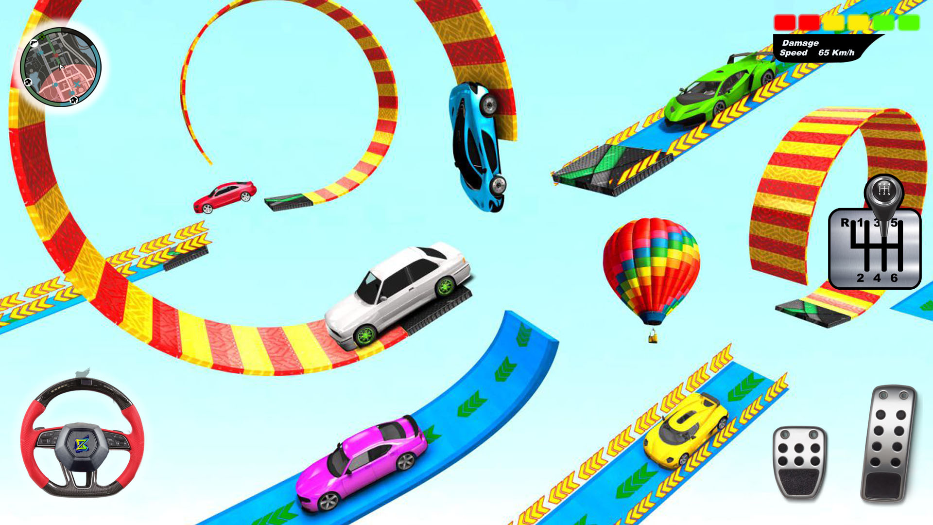 اسکرین شات 3 بازی Car Games Ramp Racing Kar Game