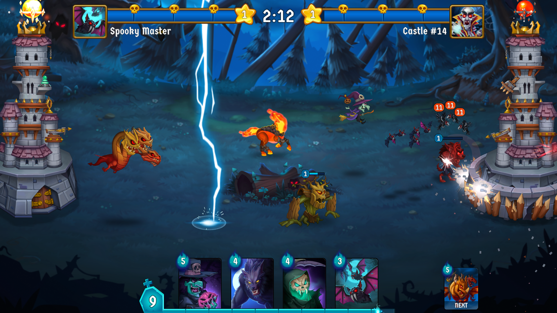 اسکرین شات 1 بازی Spooky Wars - Castle Defense