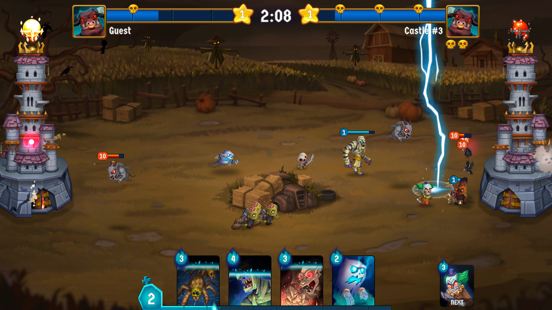 اسکرین شات 2 بازی Spooky Wars - Castle Defense