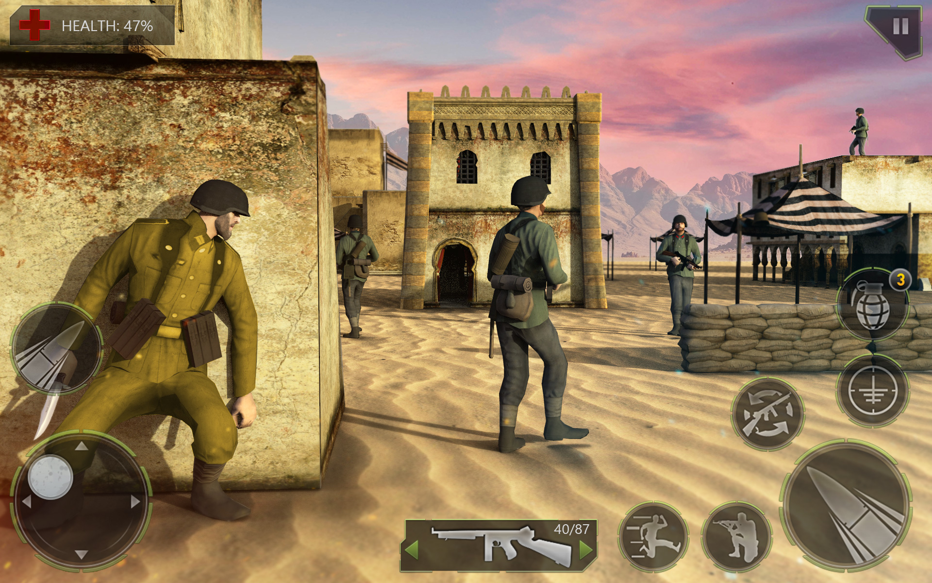 اسکرین شات 2 بازی Call of Army WW2 Shooter Game