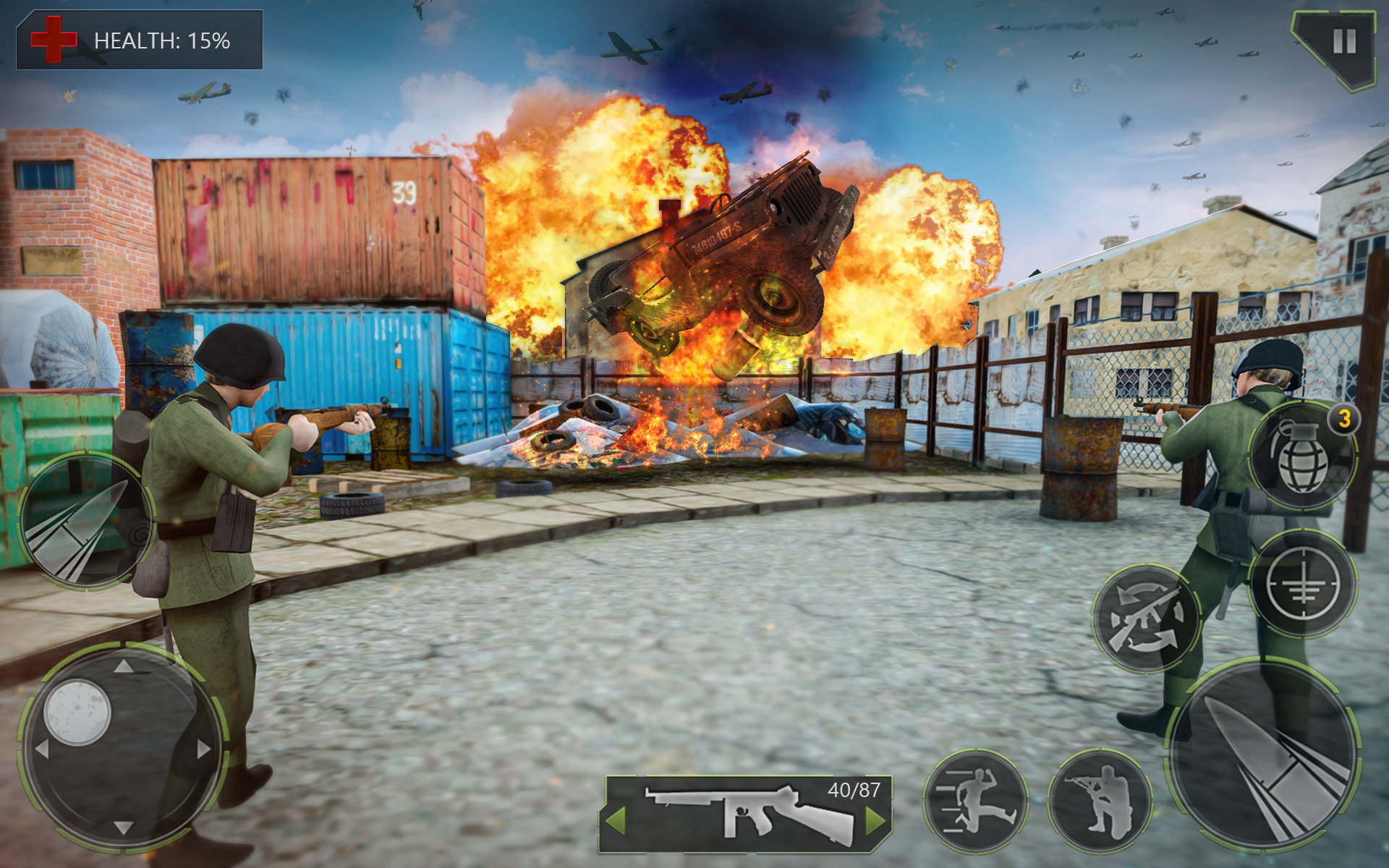 اسکرین شات 3 بازی Call of Army WW2 Shooter Game