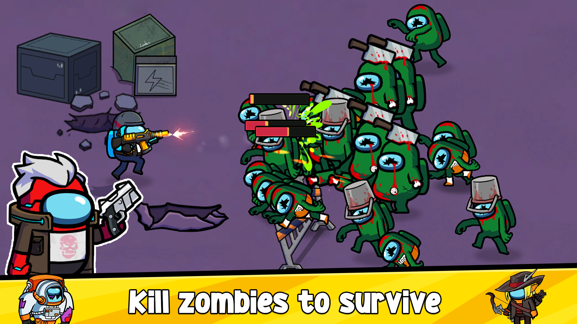 اسکرین شات 2 بازی Impostors vs Zombies: Survival