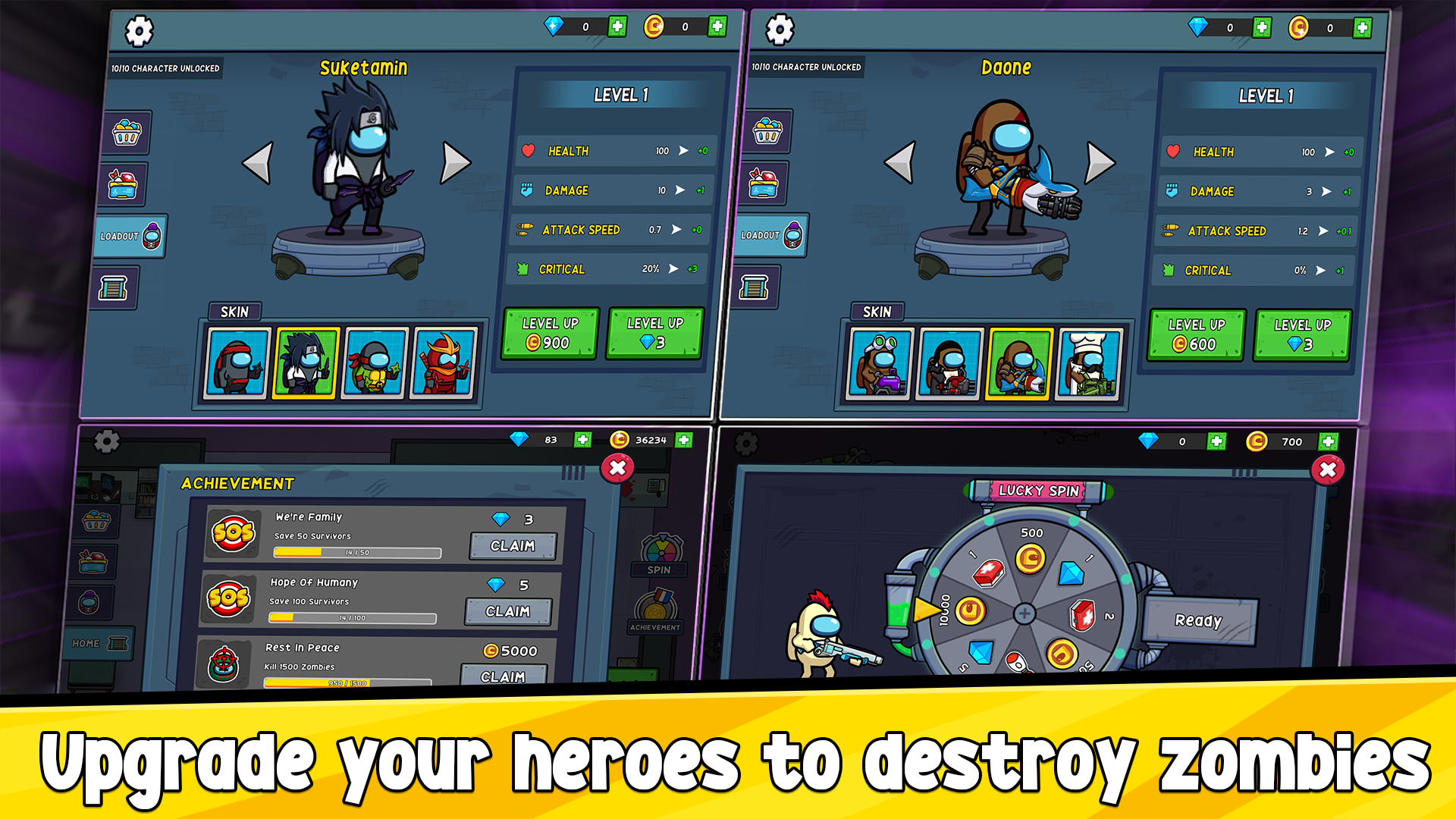 اسکرین شات 6 بازی Impostors vs Zombies: Survival