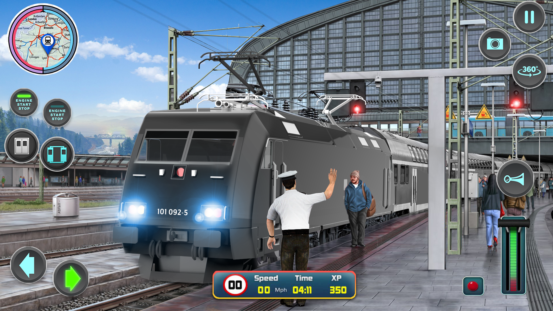 اسکرین شات 1 بازی City Train Driver- Train Games