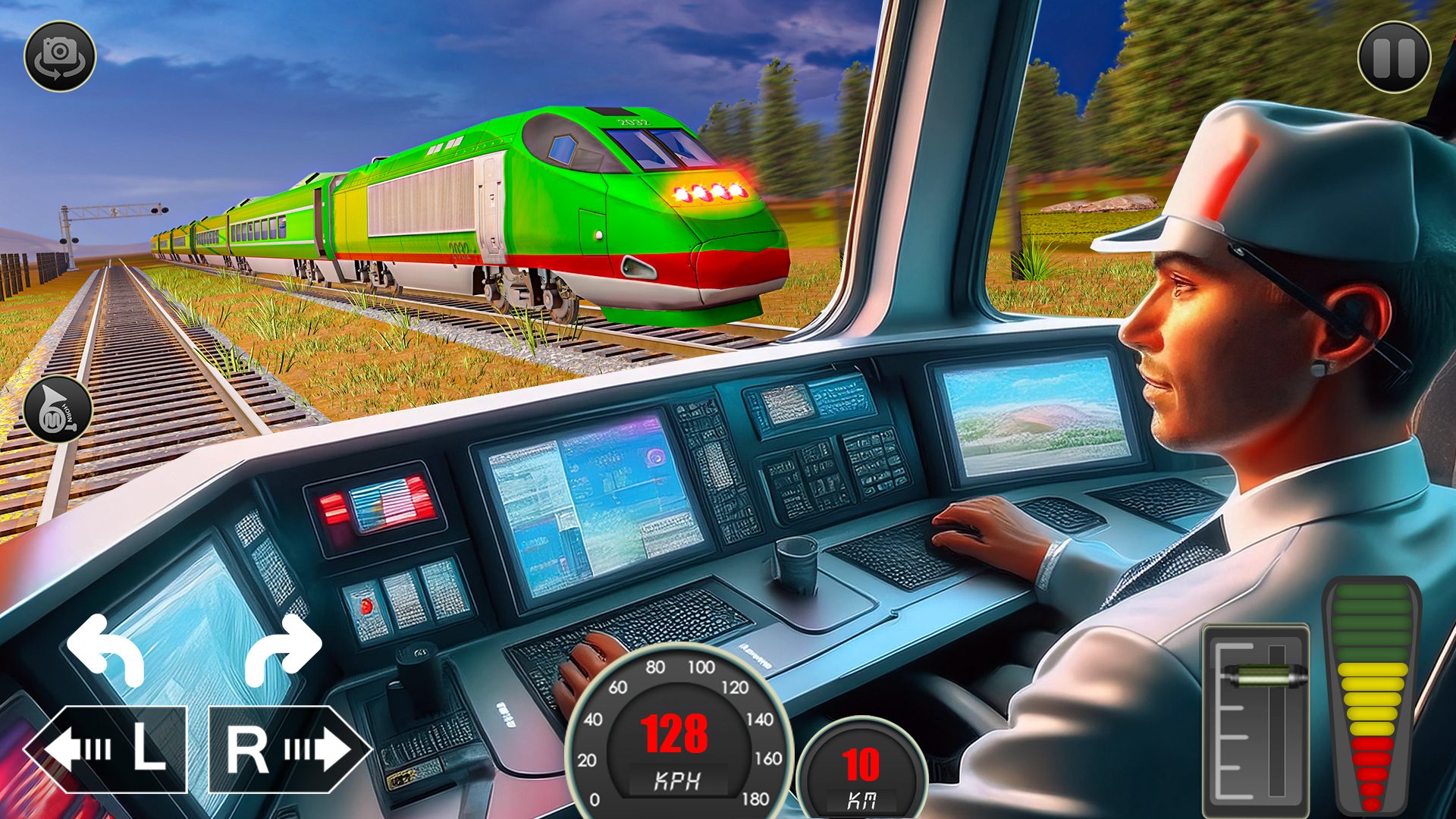 اسکرین شات 3 بازی City Train Driver- Train Games