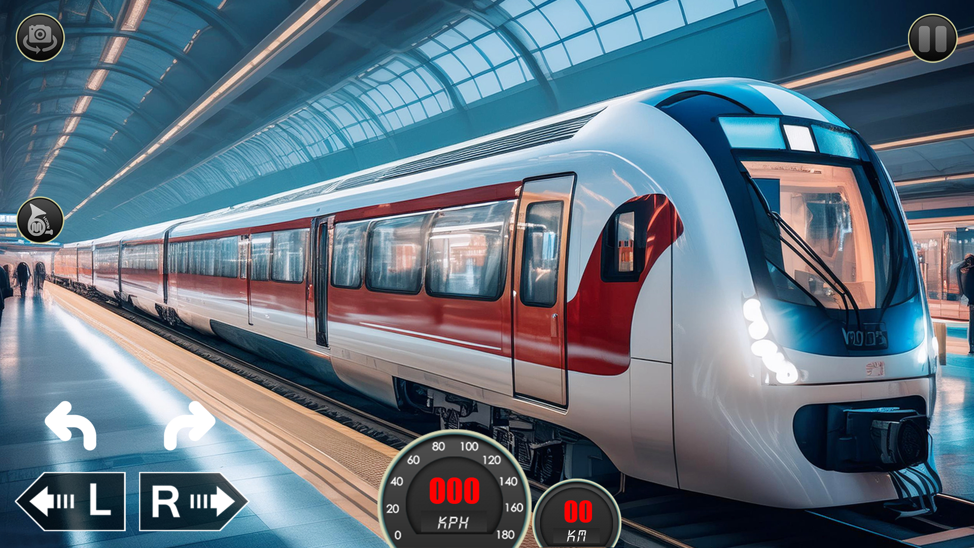 اسکرین شات 2 بازی City Train Driver- Train Games