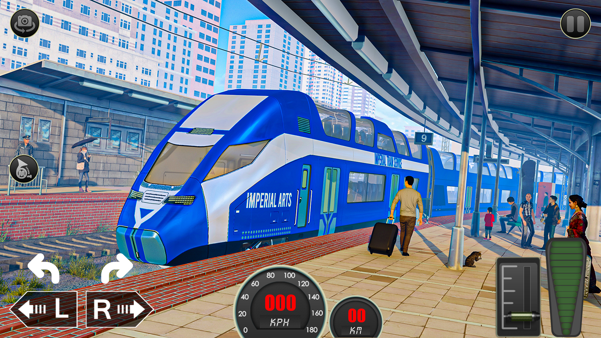 اسکرین شات 7 بازی City Train Driver- Train Games