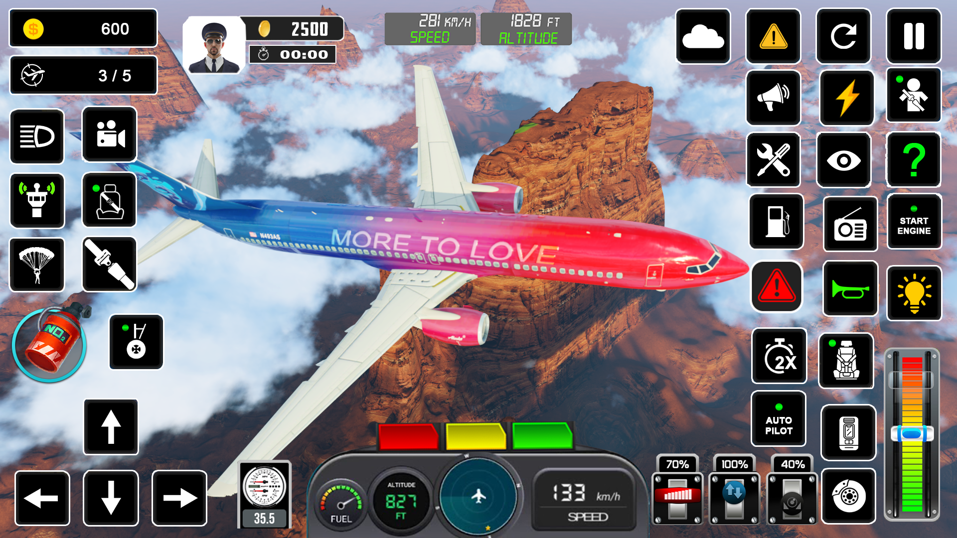 اسکرین شات 4 بازی Pilot Flight Simulator Games