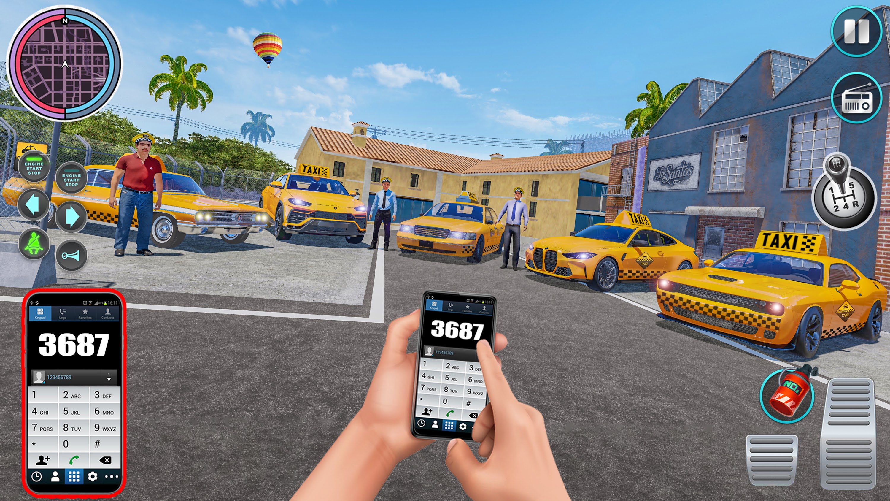 اسکرین شات 6 برنامه Taxi Simulator Pro Racing Game