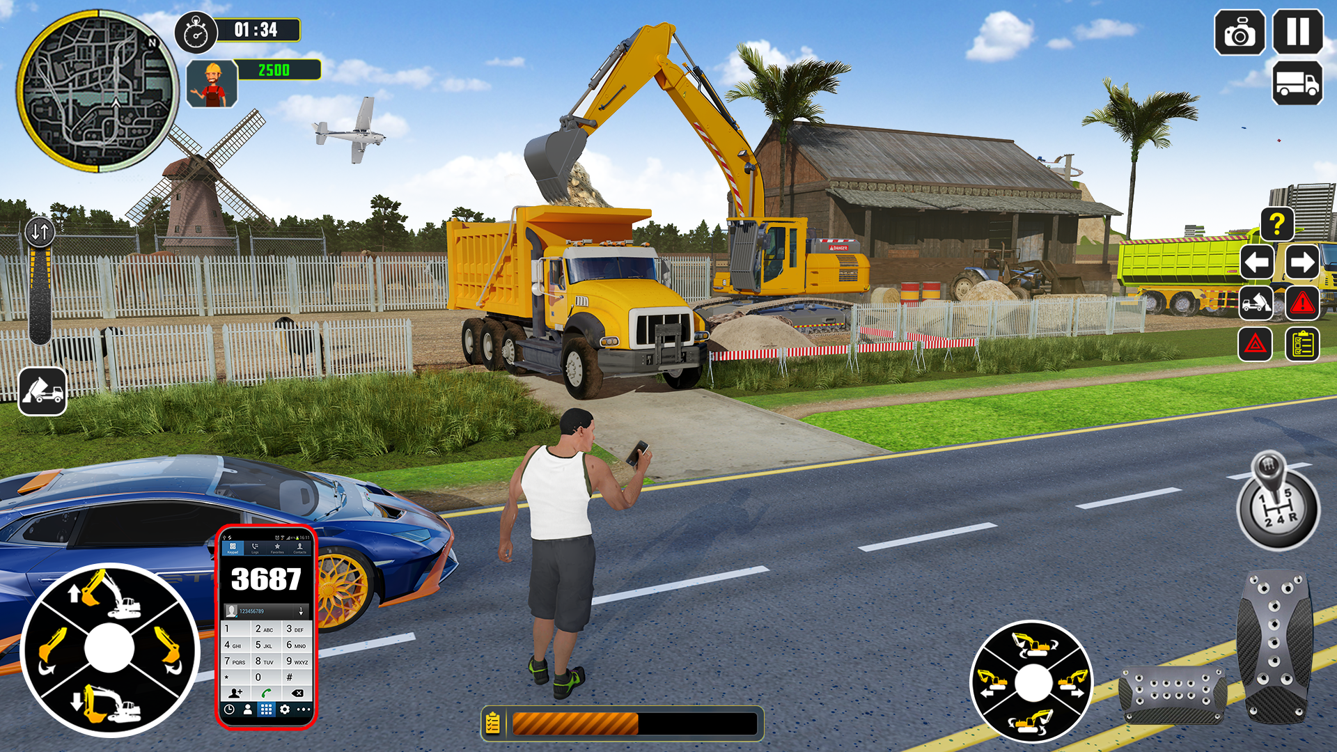 اسکرین شات 2 بازی Excavator Truck Simulator Game