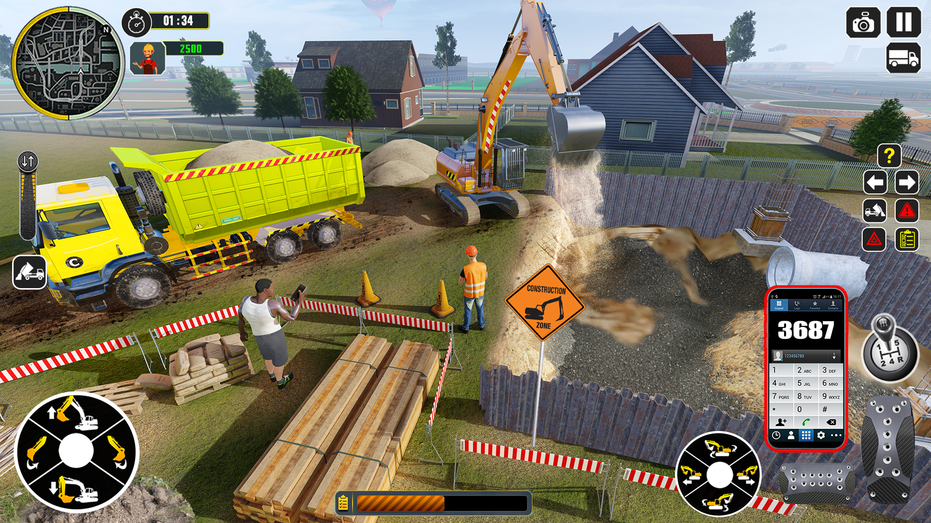 اسکرین شات 1 بازی Excavator Truck Simulator Game