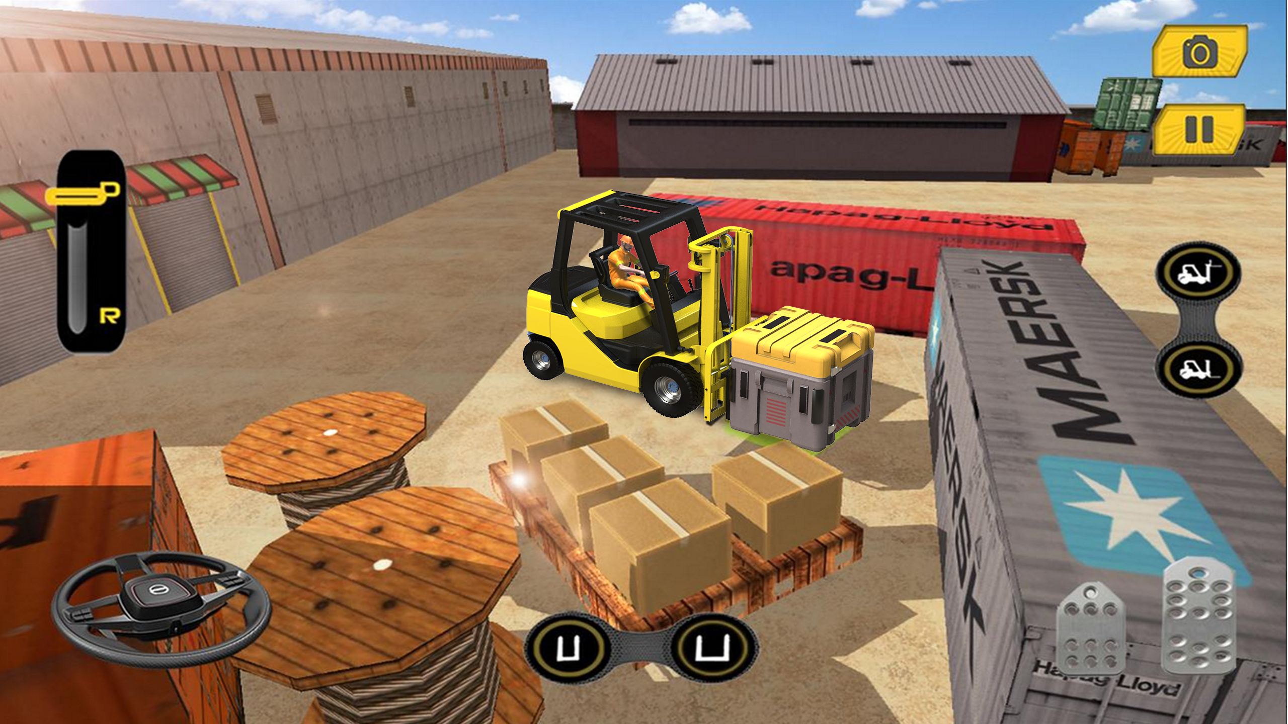 اسکرین شات 1 برنامه Real Forklift Simulator Games