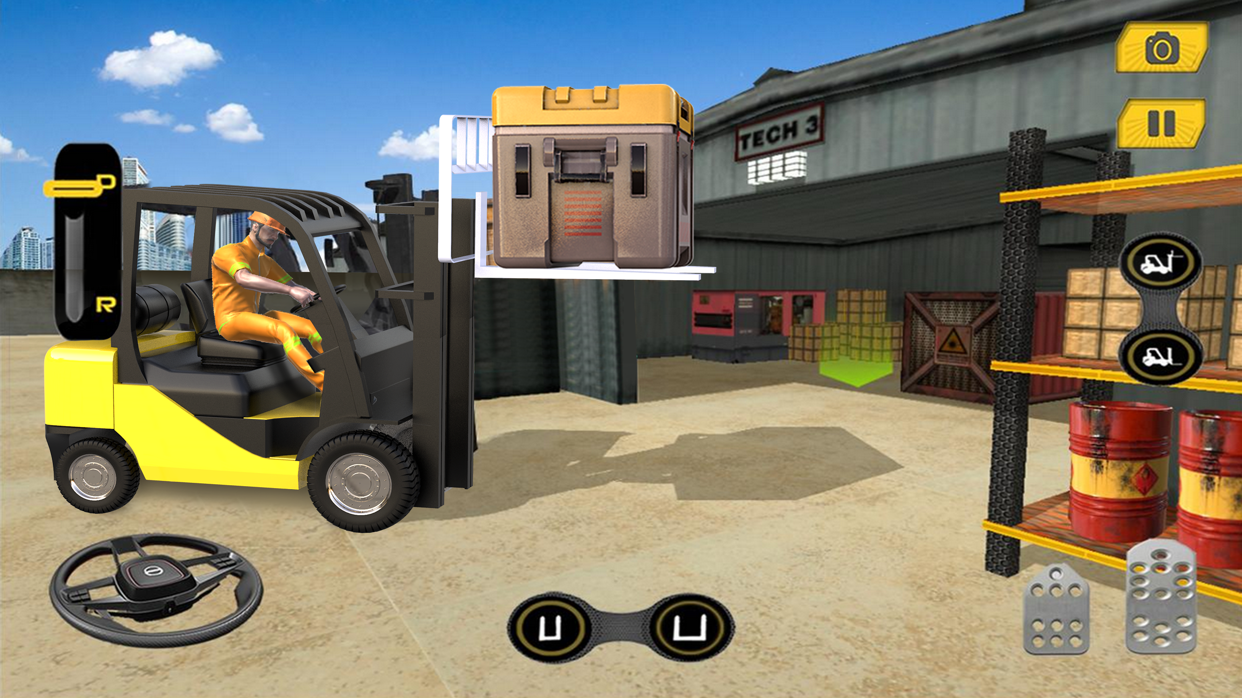 اسکرین شات 2 برنامه Real Forklift Simulator Games