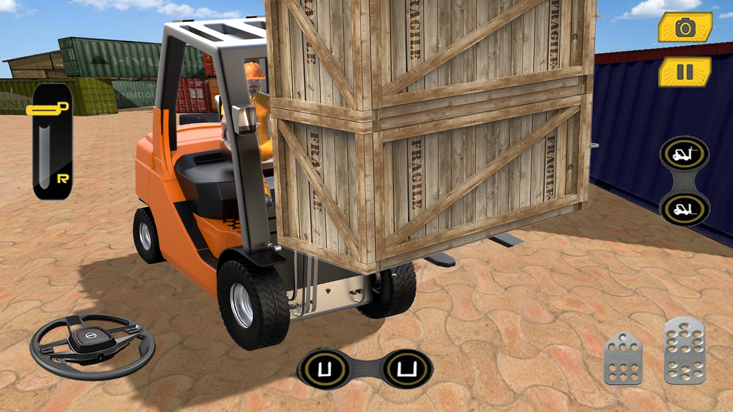اسکرین شات 5 برنامه Real Forklift Simulator Games