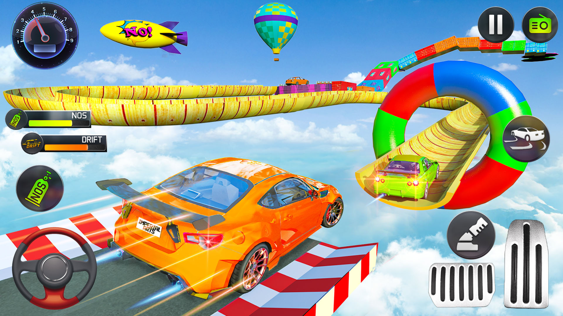 اسکرین شات 1 برنامه Mega Ramp Car Stunts Race Game