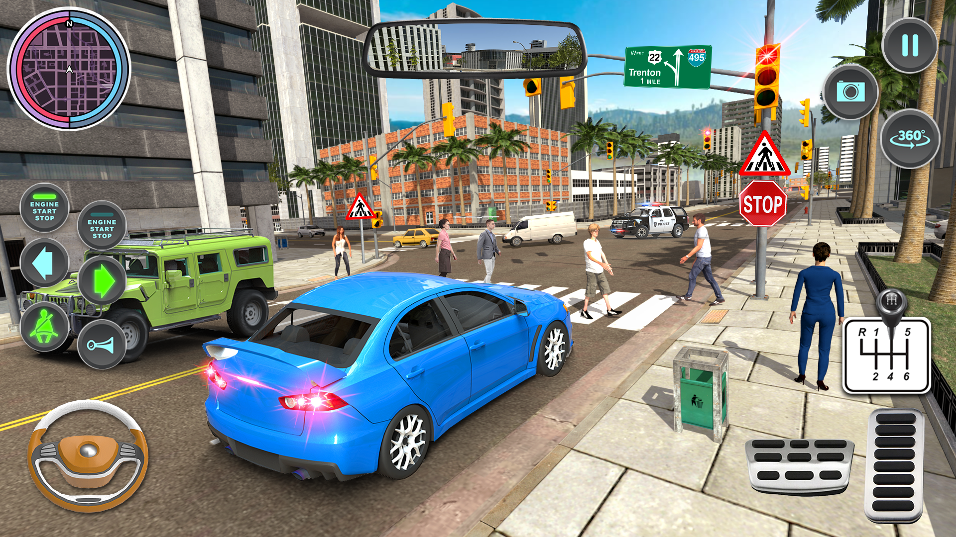 اسکرین شات 3 بازی Modern Car Driving School Game