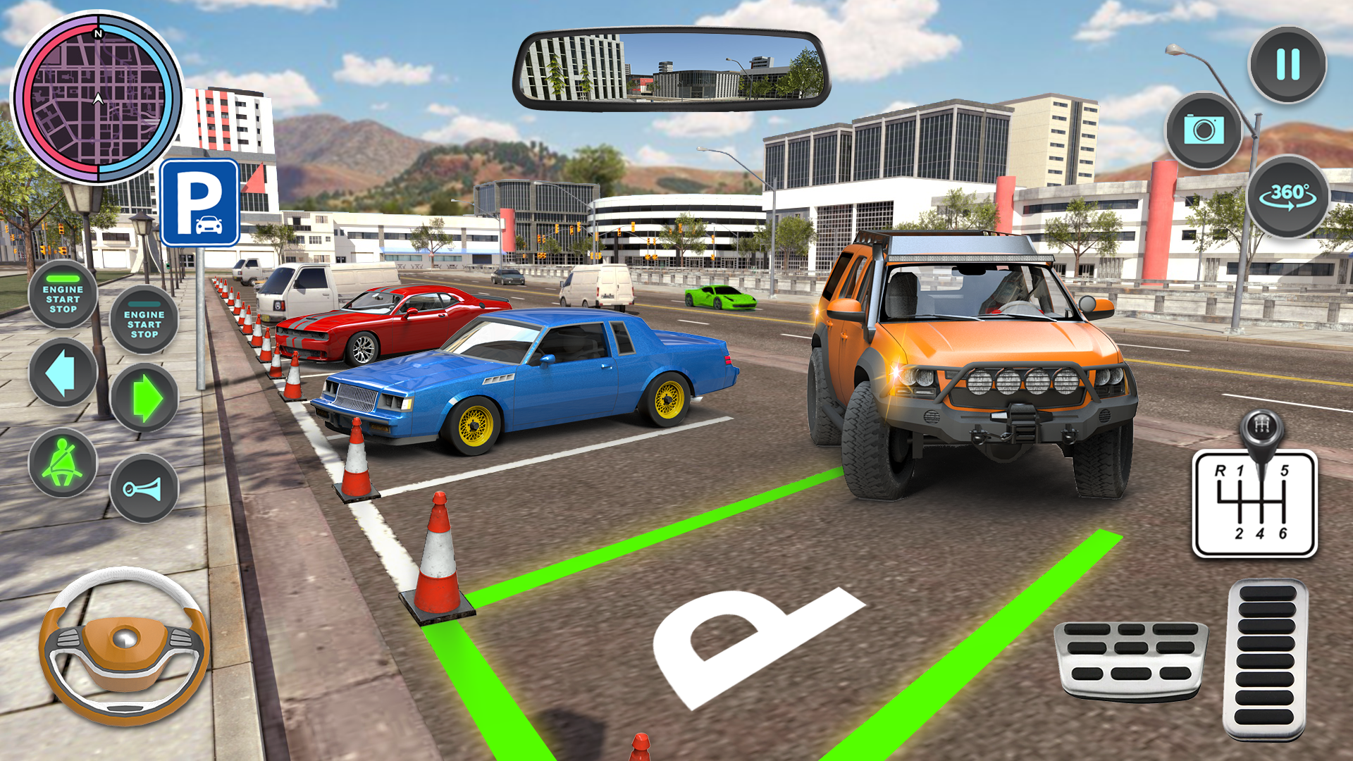 اسکرین شات 6 بازی Modern Car Driving School Game
