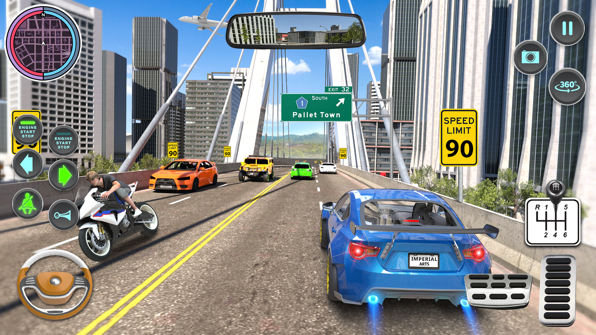 اسکرین شات 5 بازی Modern Car Driving School Game