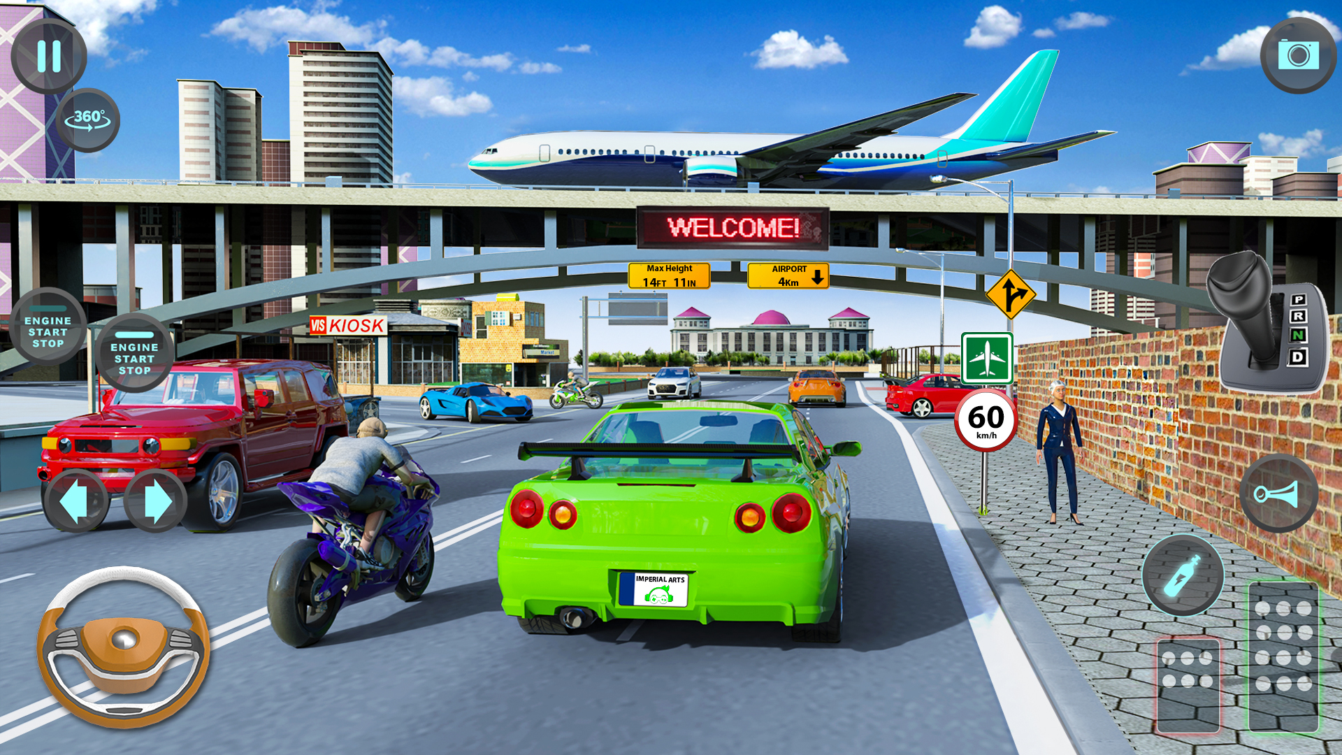 اسکرین شات 1 بازی Modern Car Driving School Game