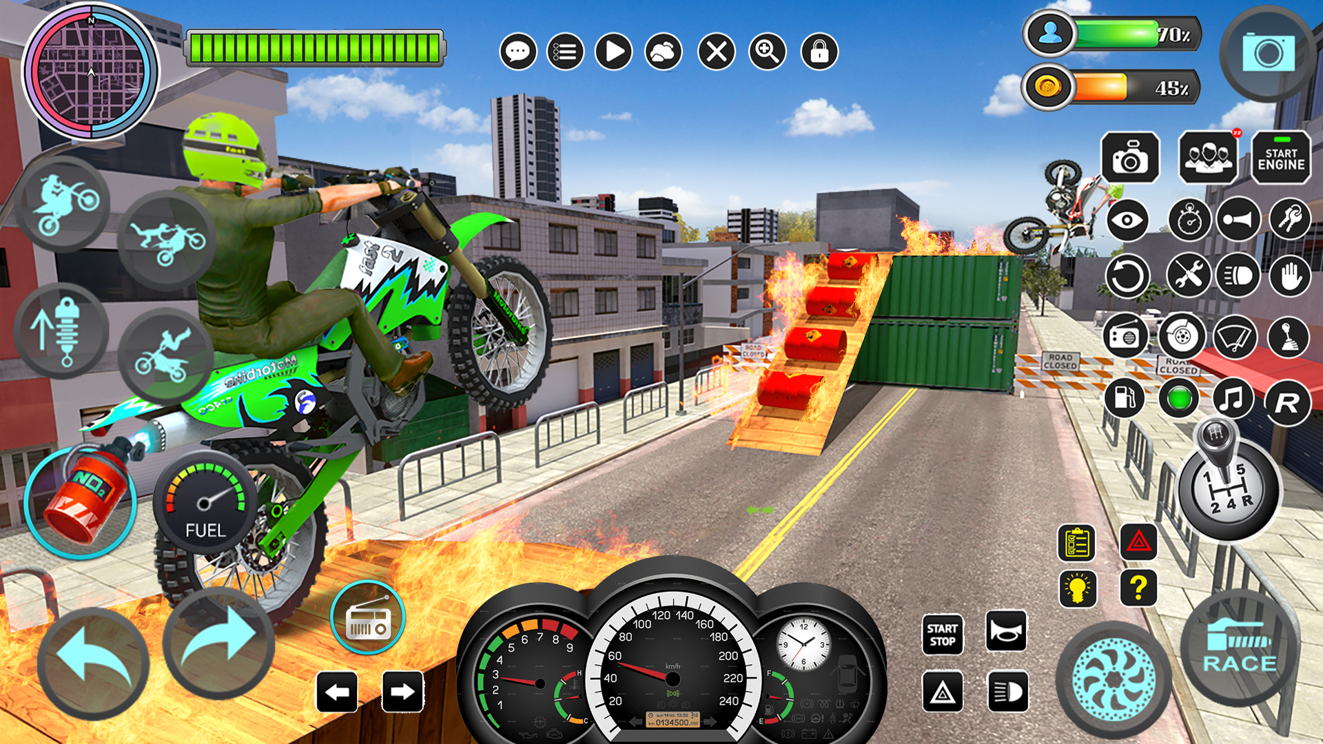 اسکرین شات 8 بازی Mega Ramp Bike Stunts Games 3D