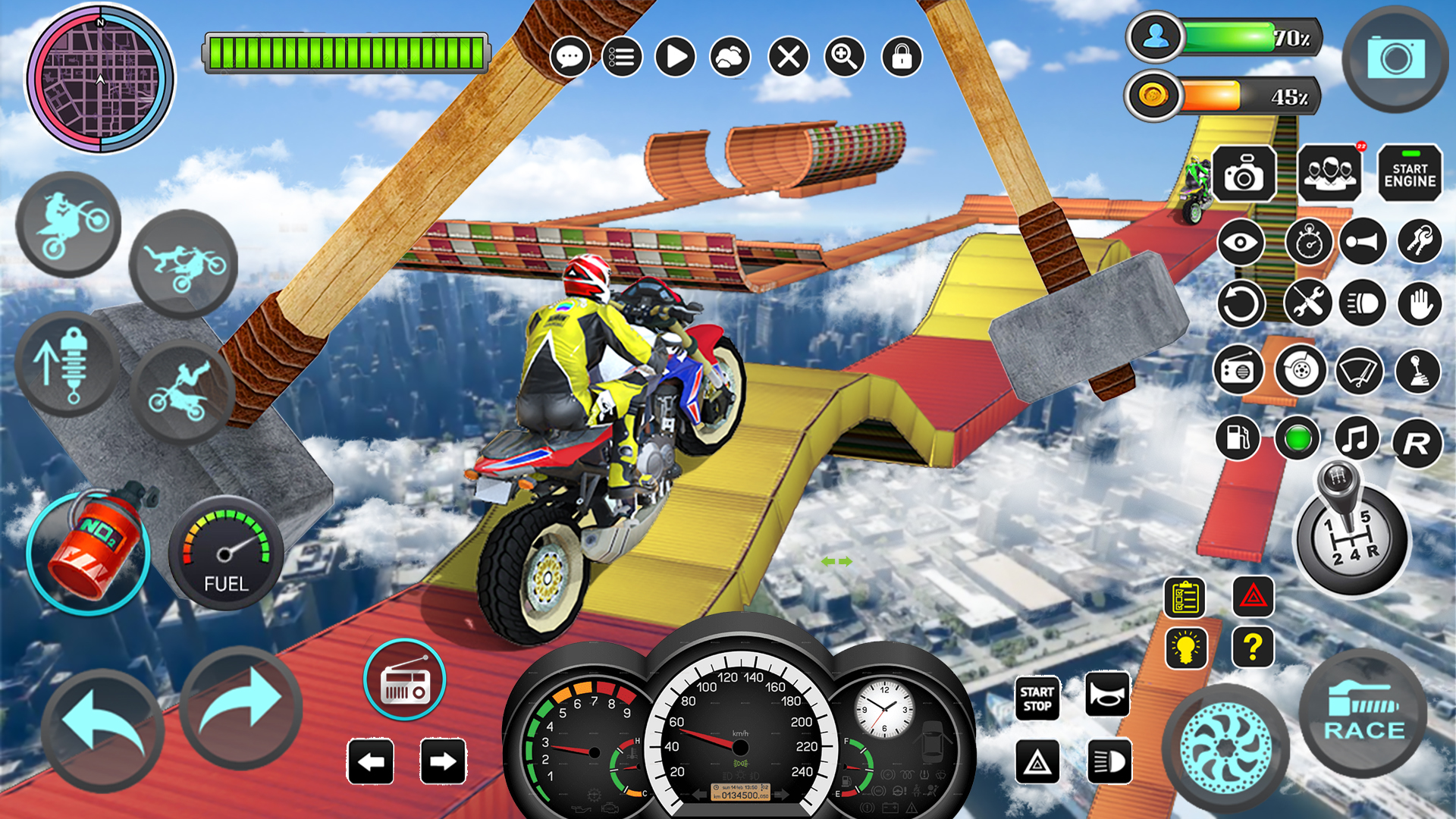 اسکرین شات 4 بازی Mega Ramp Bike Stunts Games 3D