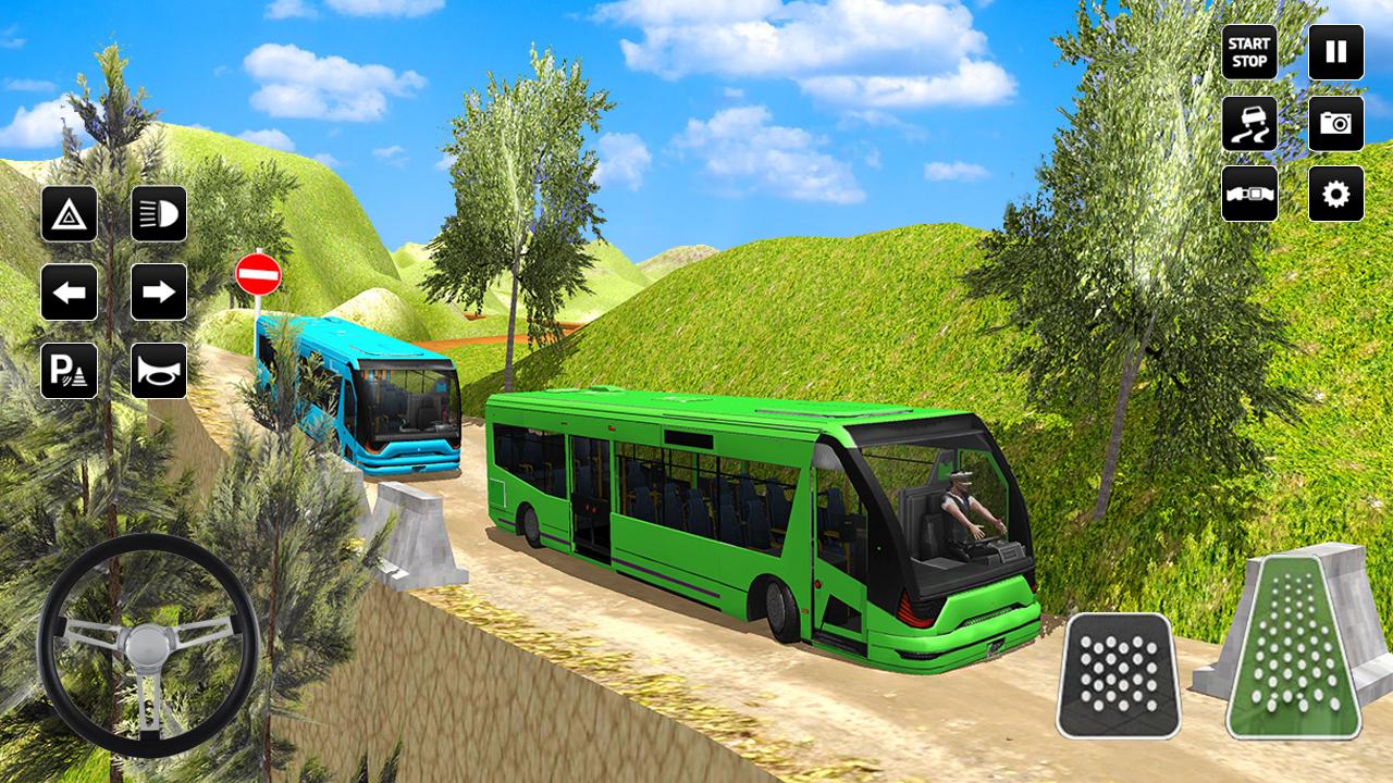 اسکرین شات 4 برنامه Off Road Bus Simulator Games