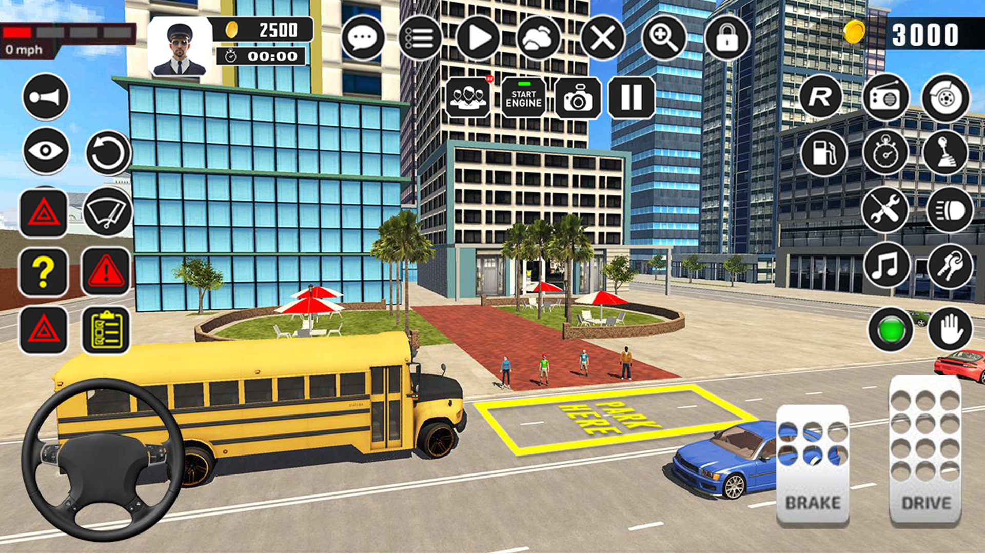 اسکرین شات 6 برنامه Offroad School Bus Driver Game