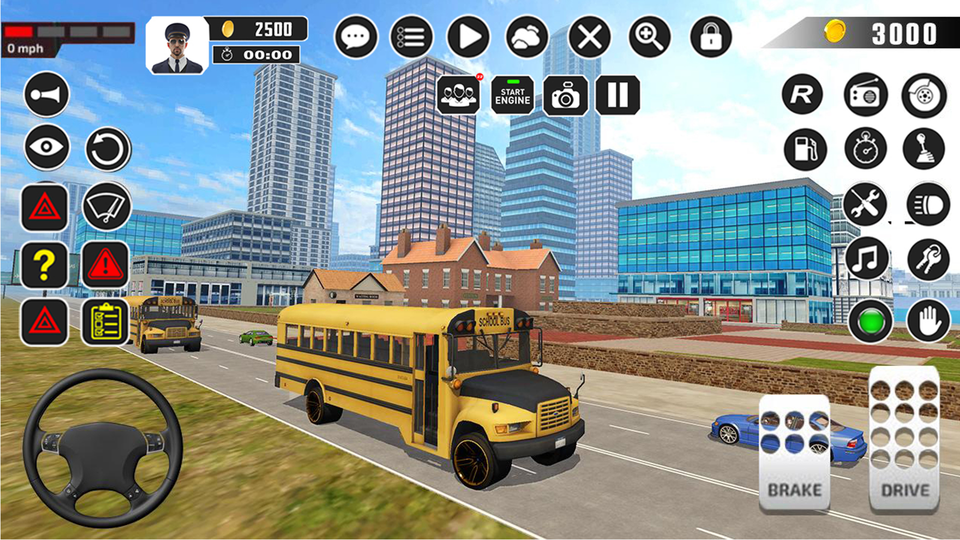 اسکرین شات 7 برنامه Offroad School Bus Driver Game