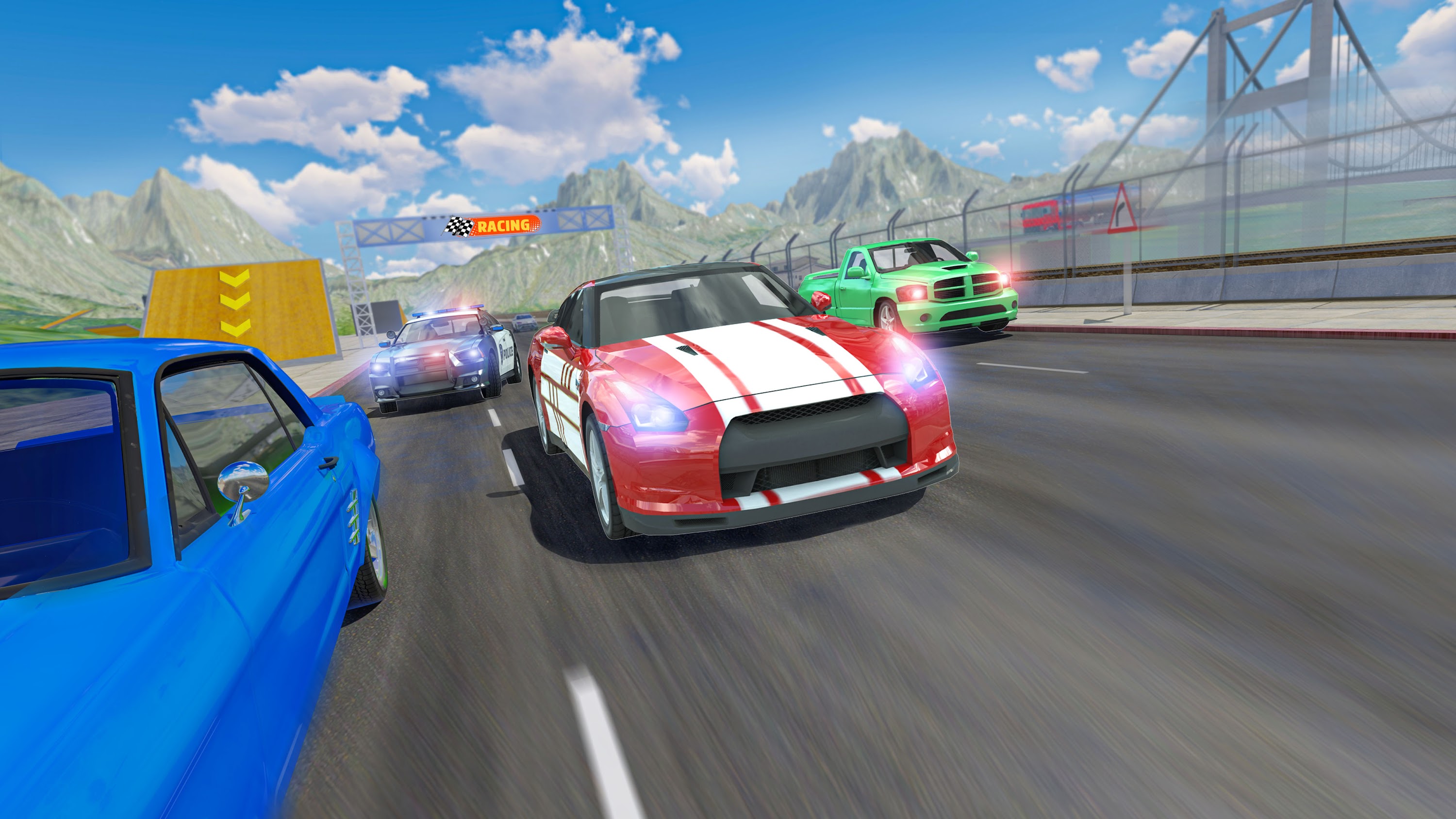 اسکرین شات 3 بازی Crazy Driving - Street Race