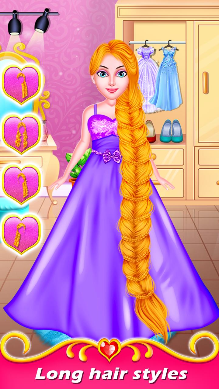 اسکرین شات 2 بازی Princess Long Hair Salon